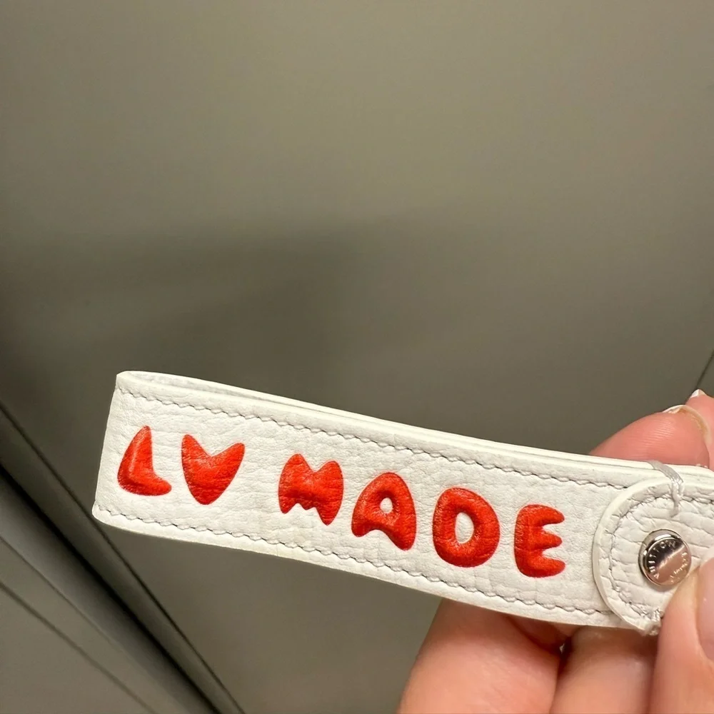 LOUIS VUITTON NIGO collaboration Dragonnes-LV MADE Strap Bag Charm Key Holder